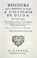 Discourse on the Arts and Sciences